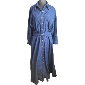 Vintage Alain Toussant Denim dress